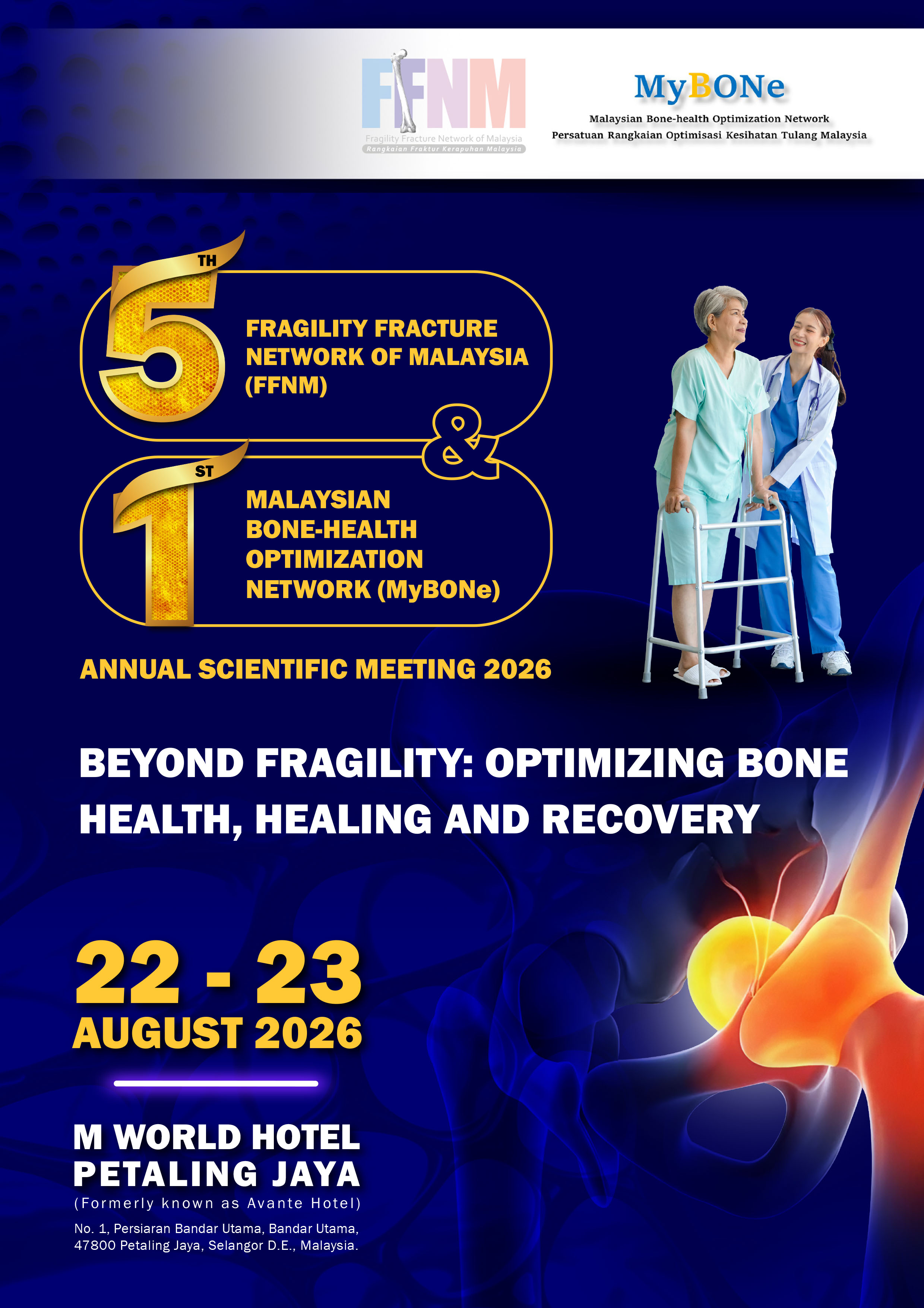 5th FFNM and 1st MyBONe Annual Scientific Meeting 2026 – Save The Date poster
